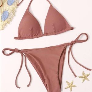 Triangle Tie Side Bikini Swimsuit